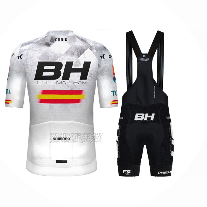 2024 Cycling Jersey BH Coloma White Short Sleeve And Bib Short